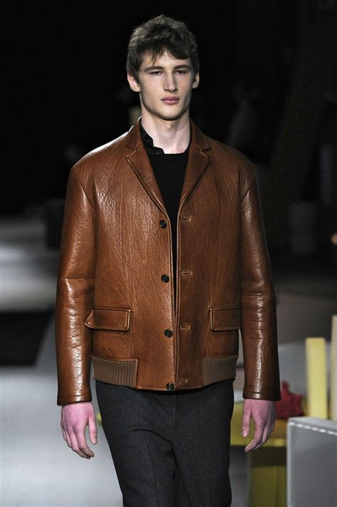 prada vintage leather jacket|Prada leather jacket men's.